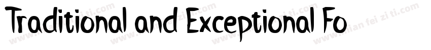 Traditional and Exceptional Font字体转换